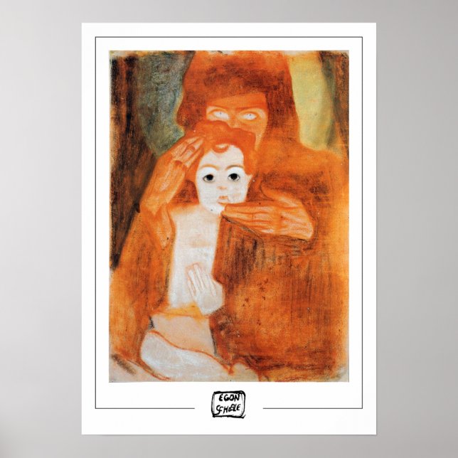 Egon Schiele Zedign Art Poster #93-3 (Front)