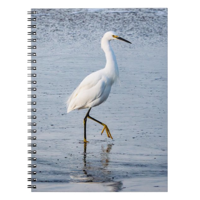 Egret Fine Art Photo Notebook (Front)