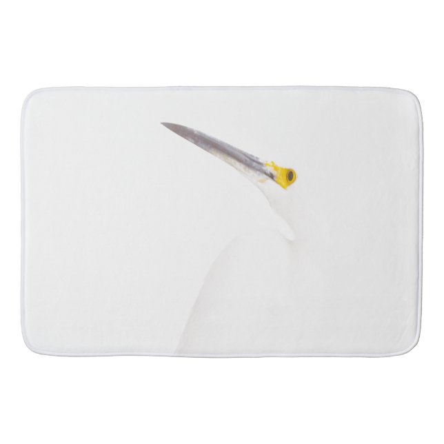 Egret headshot bath mat (Front)