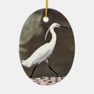 Egret Holiday Ornament