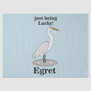 Egret Lucky Bird Tissue Paper