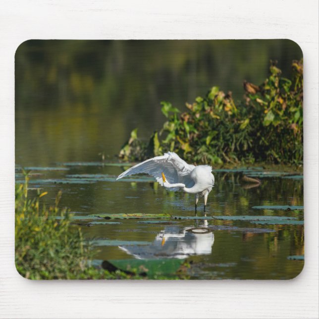 Egret Wing Exam Mouse Mat (Front)