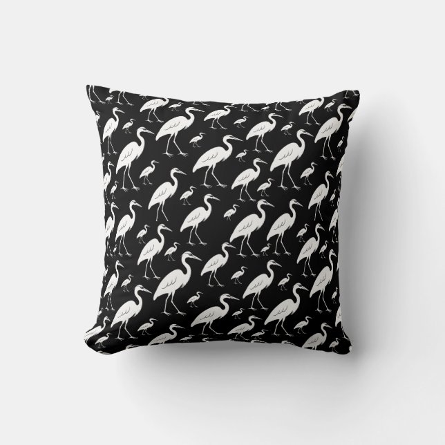Egrets  cushion (Front)