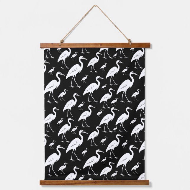 Egrets  hanging tapestry (Front)