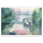 Egrets Watercolor Tissue Paper