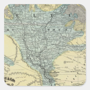 Egypt 14 square sticker