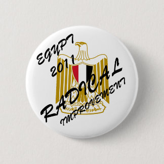 EGYPT 2011 RADICAL IMPROVEMENT 6 CM ROUND BADGE