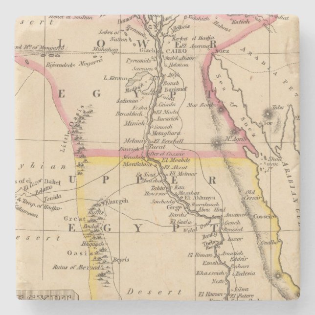 Egypt 2 stone coaster (Front)