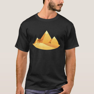 Egypt 3 Pyramids Camel And Desert T-Shirt