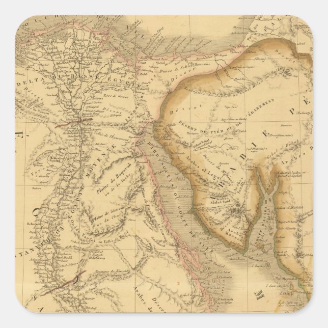 Egypt 7 square sticker (Front)
