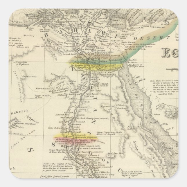 Egypt 7 square sticker (Front)