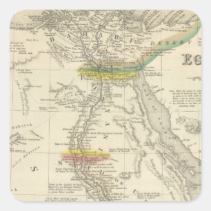 Egypt 7 square sticker