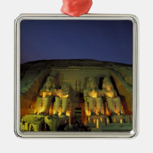 Egypt, Abu Simbel, Colossal figures of Ramesses Metal Tree Decoration