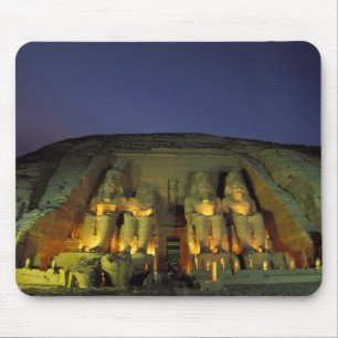 Egypt, Abu Simbel, Colossal figures of Ramesses Mouse Mat