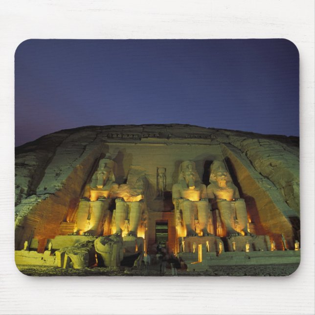Egypt, Abu Simbel, Colossal figures of Ramesses Mouse Mat (Front)