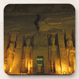 Egypt, Abu Simbel, Lighted facade of Small Coaster