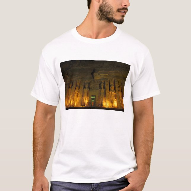 Egypt, Abu Simbel, Lighted facade of Small T-Shirt (Front)