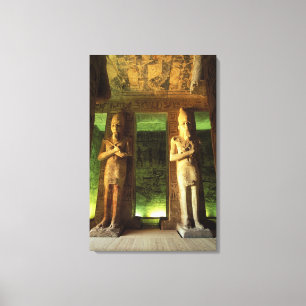 Egypt, Abu Simbel, Statue of Ramesses II, Canvas Print