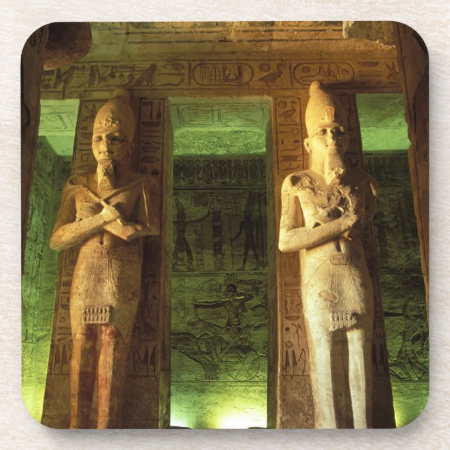 Egypt, Abu Simbel, Statue of Ramesses II, Coaster (Front)