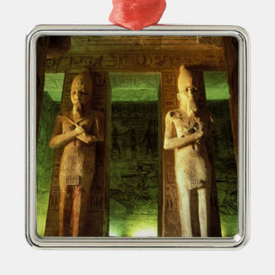 Egypt, Abu Simbel, Statue of Ramesses II, Metal Tree Decoration