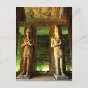 Egypt, Abu Simbel, Statue of Ramesses II, Postcard