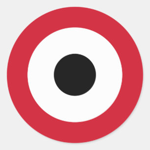 Egypt Air Force Roundel Classic Round Sticker
