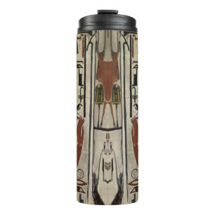Egypt Ancient Pharaoh Tombs Colourful Painting Art Thermal Tumbler