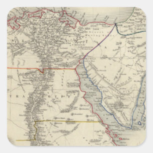 Egypt, And Arabia Petraea Square Sticker