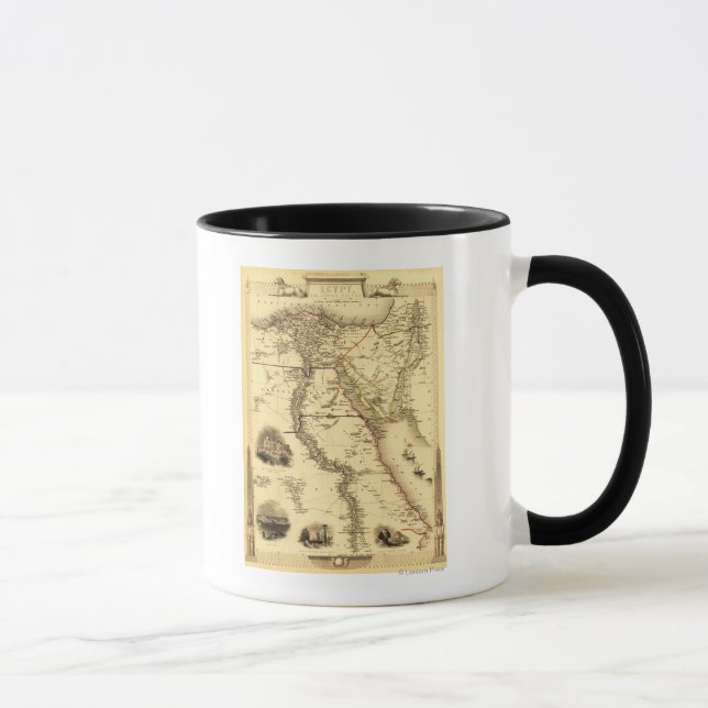 Egypt and ArabiaPanoramic MapEgypt Mug (Right)