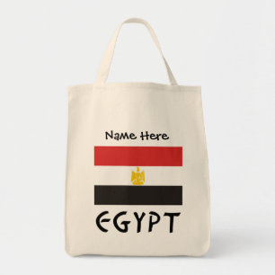 Egypt and Egyptian Flag Personalized Tote Bag