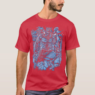 Egypt Anubis Outside Temple - Fire - Ruins - Horro T-Shirt