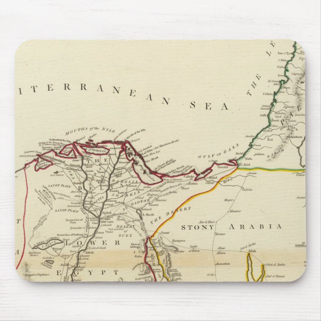Egypt, Arabia, Palestine Mouse Mat (Front)
