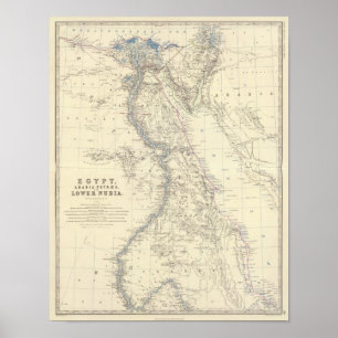 Egypt, Arabia Petraea, Nubia Poster