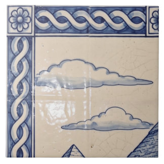 Egypt Azulejo Mural Tile 1 of 6 Top Left