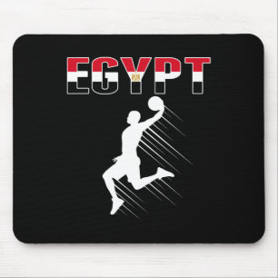 Egypt Basketball Fans Jersey - Egyptian Flag Slam Mouse Mat