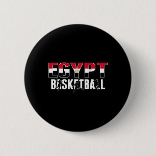 Egypt Basketball Fans Jersey Proud Egyptian Sport  6 Cm Round Badge