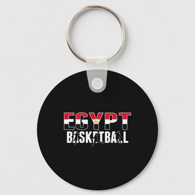 Egypt Basketball Fans Jersey Proud Egyptian Sport  Key Ring (Front)