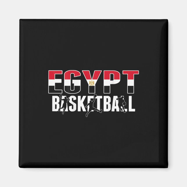 Egypt Basketball Fans Jersey Proud Egyptian Sport  Magnet (Front)
