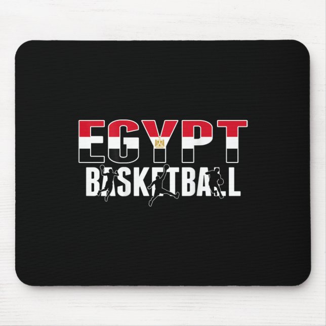 Egypt Basketball Fans Jersey Proud Egyptian Sport  Mouse Mat (Front)