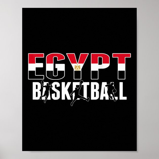 Egypt Basketball Fans Jersey Proud Egyptian Sport  Poster (Front)