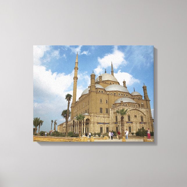 Egypt, Cairo, Citadel, Muhammad Ali Mosque 2 Canvas Print (Front)