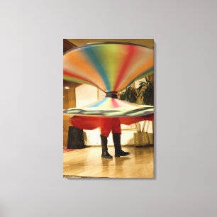 Egypt, Cairo. Whirling dervish dazzling GCT Canvas Print