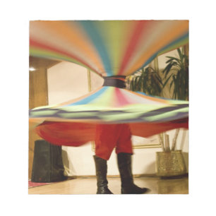 Egypt, Cairo. Whirling dervish dazzling GCT Notepad