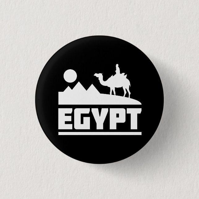 Egypt Camel Silhouette 3 Cm Round Badge (Front)