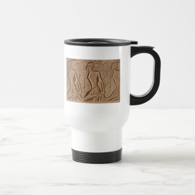 egypt carvings travel mug (Right)