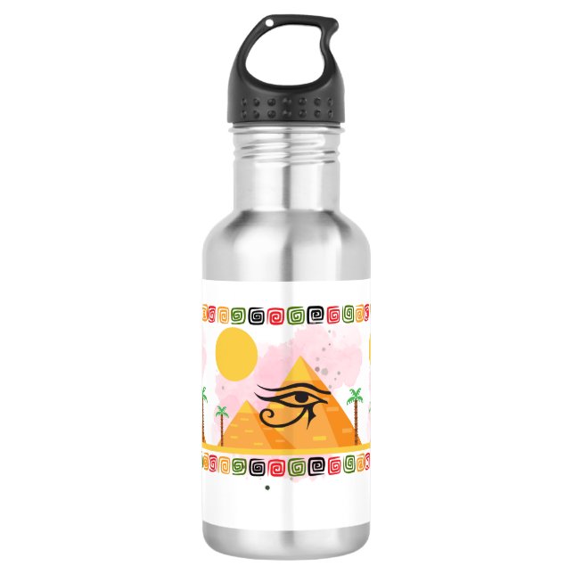 EGYPT DESERT CAMMEL PYRAMID 532 ML WATER BOTTLE (Front)