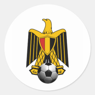 Egypt Eagle Soccer football Emblem Classic Round Sticker