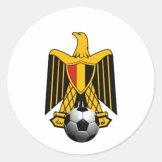 Egypt Eagle Soccer football Emblem Classic Round Sticker