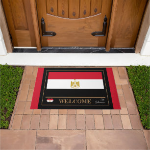 Egypt & Egyptian Flag house mats /sports Welcome