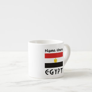 Egypt Egyptian Flag Personalised Espresso Cup